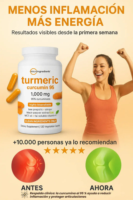 Cúrcuma curcumina 95 | Dosificado clínicamente para una máxima absorción
