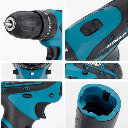 Taladro Inalámbrico con 2 baterías + 🎁 32 accesorios GRATIS (LIQUIDACIÓN POR CIERRE)