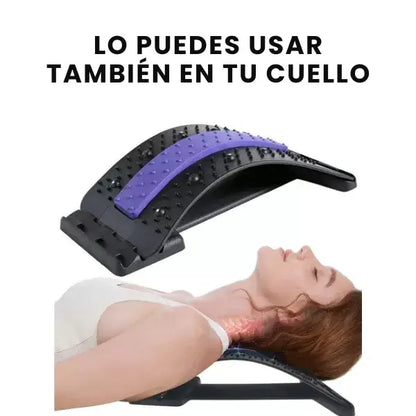 Camilla lumbar Fisioterapéutica con 84 puntos liberadores de tensión