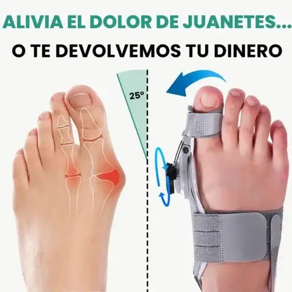 Corrector de juanetes OrthoPies™  con rueda ajustable