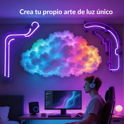 Lámpara decorativa LED en forma de nube con alimentación por USB | 🎁 60% de descuento