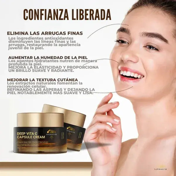 Naturaluxe™ - Crema en gel con cápsulas de vitamina C