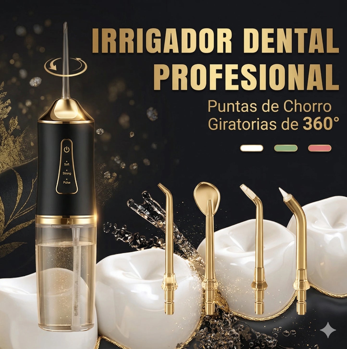 Irrigador dental profesional | Máxima potencia de limpieza🦷