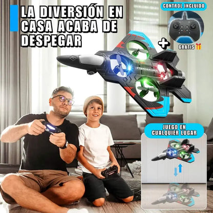 ✈️ Avión de combate RC acrobático con giro de 360° | 🔥 ¡Oferta imperdible con el 50% de dct!!