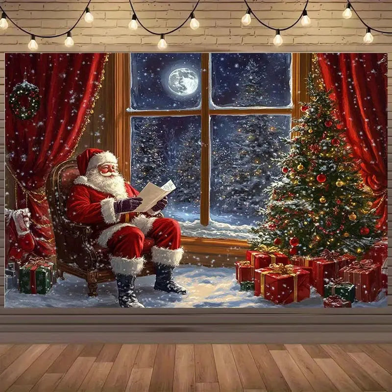 🎄 TELON NAVIDEÑO DECORATIVO PARA PARED