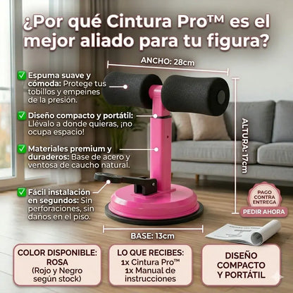 Asistente abdominal con ventosa y bandas elasticas